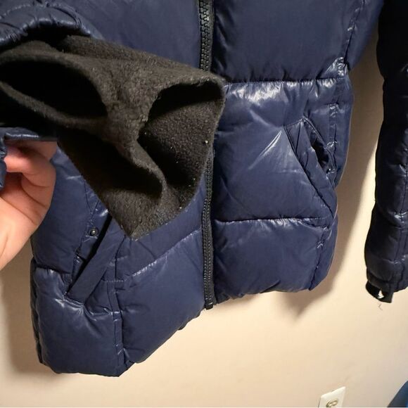 S13 Ella Metallic Down-Fill Puffer Navy Blue- Size XS - Picture 2 of 8